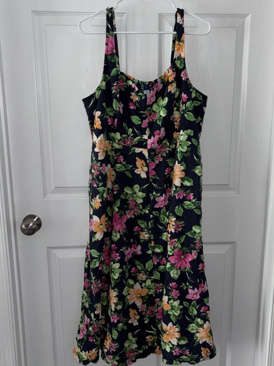Old Navy Dresses & Skirts - Old Navy Floral Summer Sundress Linen Blend Sz XL